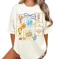Coquette Seashell Stamp Coastal Graphic Casual T-Shirt for Women ...