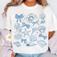thumbnail image 1 of Coquette Seashell T-Shirt, Retro Summer Beach Tee, Coastal Vibes Shirt, Summer Coquette Tee, Girls Trip Shirt, 1 of 5