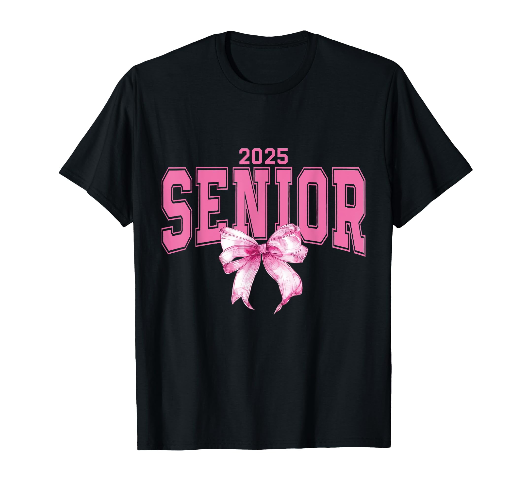 Coquette Senior 2025 Pink Bow, Graduation 2025 TShirt