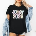 thumbnail image 1 of Coquette Senior 2026 Shirt, Pink Lace Class Of 2026 Tee, Girly Graduation Shirt, 1 of 4