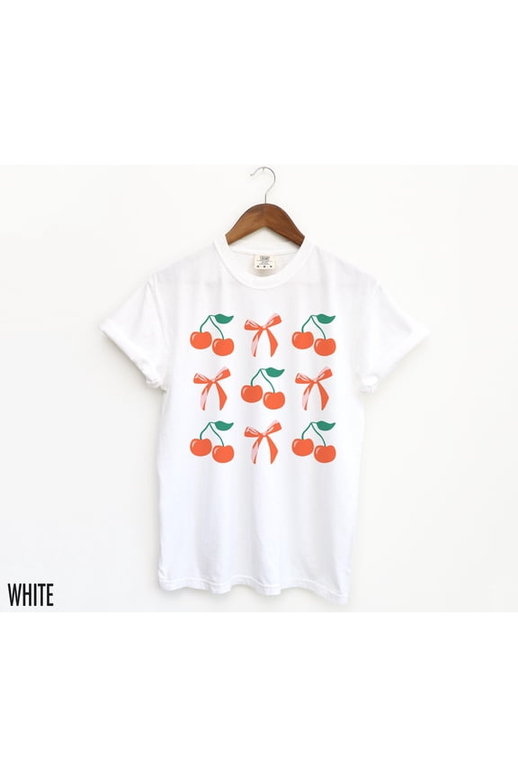 Coquette Shirt, Cherry Coquette, Cherry Bow Shirt, Cherries T-Shirt, Valentines Day Top, R
