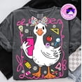 thumbnail image 1 of Coquette Silly Goose Teacher T-shirt, Preppy Floral Teacher Shirt, Back to School Shirt, Last Day of School, Retro Girly Teacher TH190550, 1 of 5