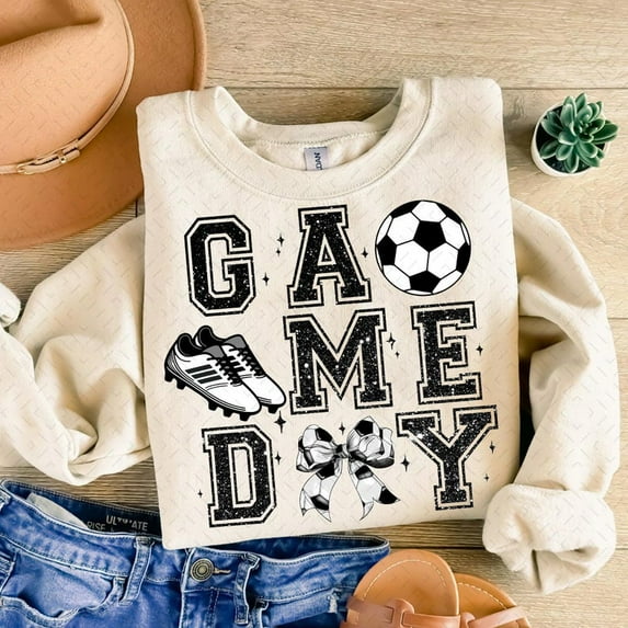 Coquette Soccer Mama Sweatshirt, Game Day Soccer Sweatshirt, Soccer Mom Sweatshirt, Sports Sweatshirt