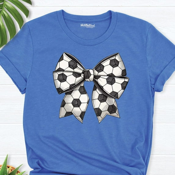 Coquette Soccer Mom Shirt, Soccer Bow Shirt, Game Day Shirts, Sports Mom Tee, Women Soccer Gift Shirt, Girl Soccer Player Gift, Soccer Shirt TSHIRT All Size S-5XL