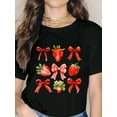 thumbnail image 1 of Coquette Strawberry Fruitarian Berry Strawberrie Fruit Lover T-Shirt, 1 of 4