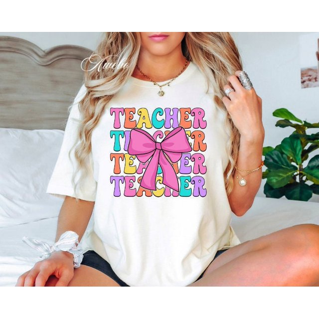 Coquette Teacher TShirt, Back to the School TShirt, Teacher