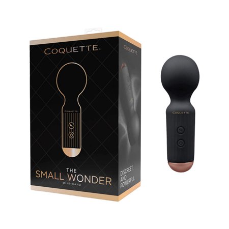Coquette The Small Wonder Mini Personal Massage Wand, Black