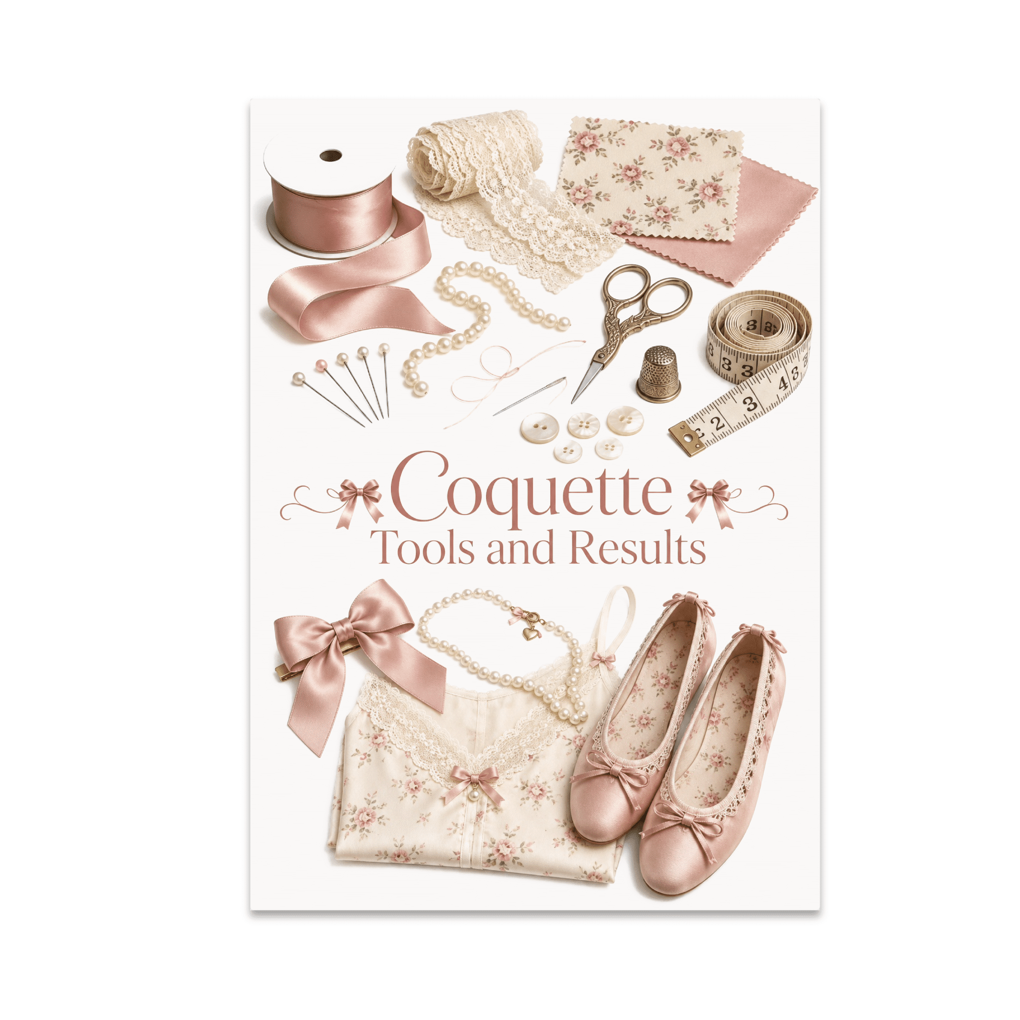 Coquette Tools and Results Poster, Makers, Artists, Classrooms, and Creative Studio Spaces, 13x19 Glossy Paper