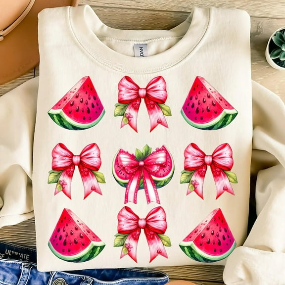 Coquette Watermelon T-shirt, Preppy Mama Watermelon Shirt, Watermelon Shirt, Floral Watermelon 200608