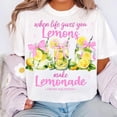 thumbnail image 1 of Coquette When life gives you Lemons T shirt, Funny Make Lemonade T-shirt , Retro Fancy Lemon tshirt, 1 of 5