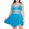 thumbnail image 1 of Coquette Womens Plus Size Tulip Skirt Babydoll Set Style-7230X, 1 of 2