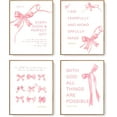 thumbnail image 1 of Coquette wall decor teen girl room purple bow wall art decor posterspirational Bible Verses Bow Wall Deco (unframed), 1 of 6