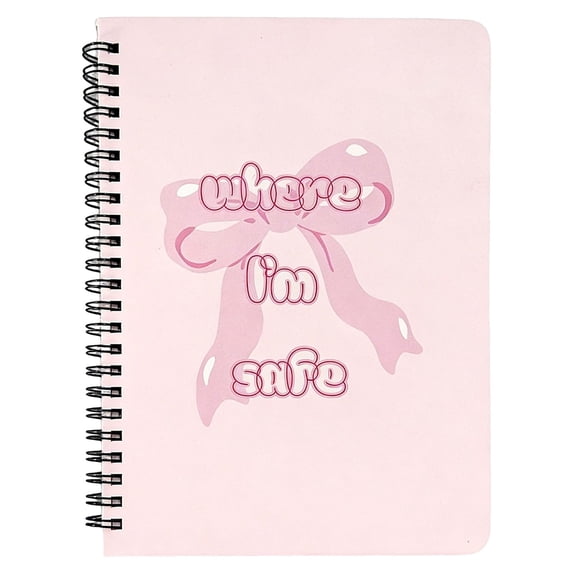Coquettte Bow Notebook Stuff School Cute Notebook 6.18 X 8.34 Inches Aesthetic Journal School Stationary For Girly Women