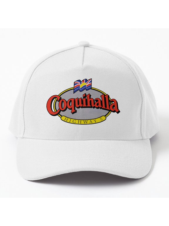 Coquihalla Highway 5 Baseball Hat, British Columbia Vintage Travel Graphic Design, Classic Cap