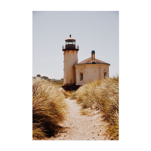 Coquille River Lighthouse II - Coquille Oregon Photography Lighthouse Coastal Beach Seaside Architecture Vintage Scenic Unframed Wall Art Print 8 x 12 inches
