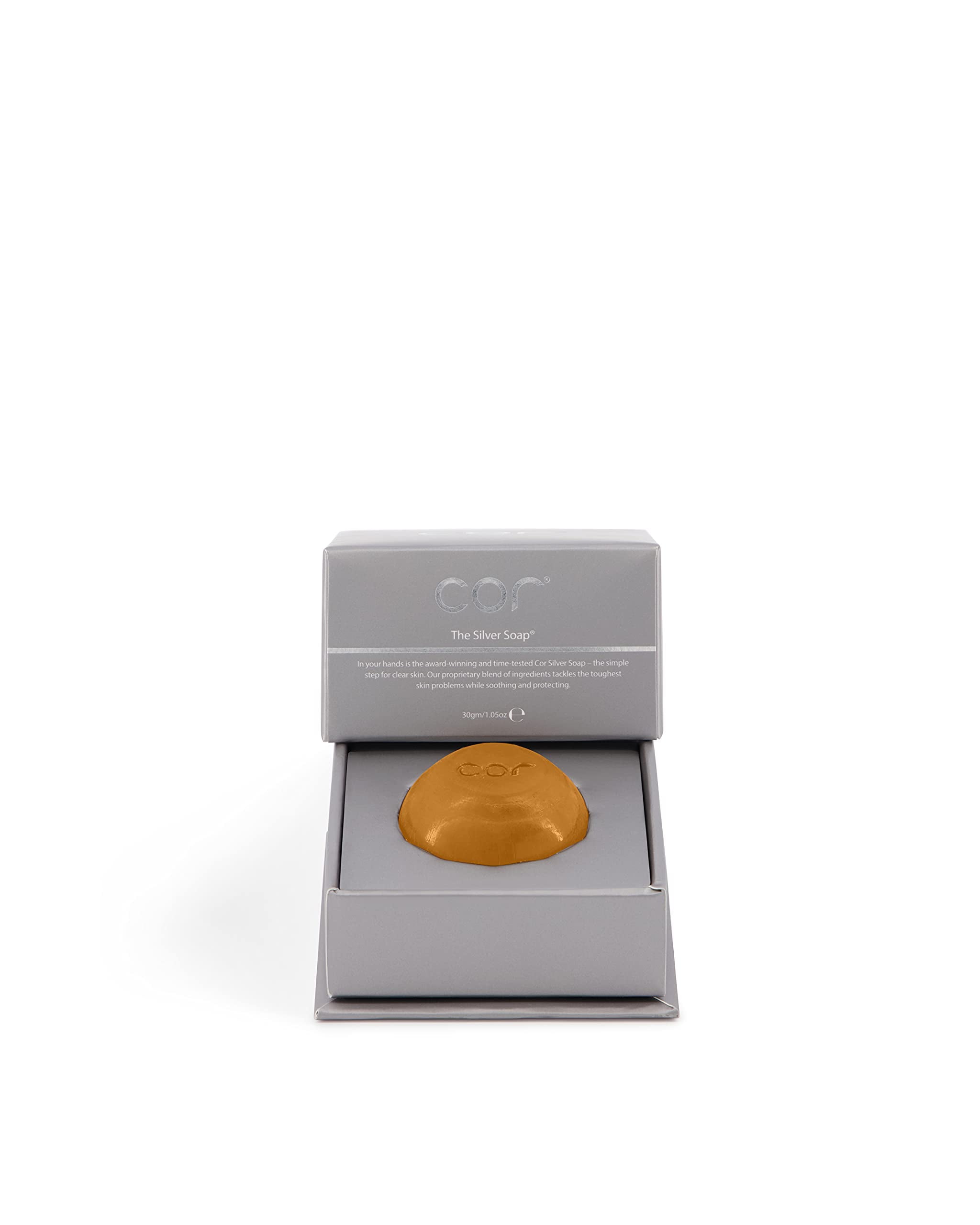 Cor Colloidal Silver Soap Bar, Simple Face Soap for Hydrating and Deep