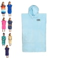 thumbnail image 1 of COR Surf Poncho Changing Towel Robe with Hood and Front Pocket for Kids, Doubles Up As Beach Towel and Blanket, Made of Quick Dry Microfiber, Fits Ages 3-8 Years Old (Light Blue, one Size fits Most), 1 of 7