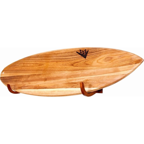 COR Surf Surfboard Wall Rack for Longboards and Shortboards | Beautiful Surf Board Wood Wall Display Mount Works Indoor and Outdoor (Bamboo)