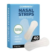 CorBreev Extra Strength Clear Nasal Strips, 40 Count