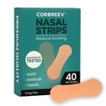 thumbnail image 1 of CorBreev Extra Strength Tan Nasal Strips, 40 Count, 1 of 8