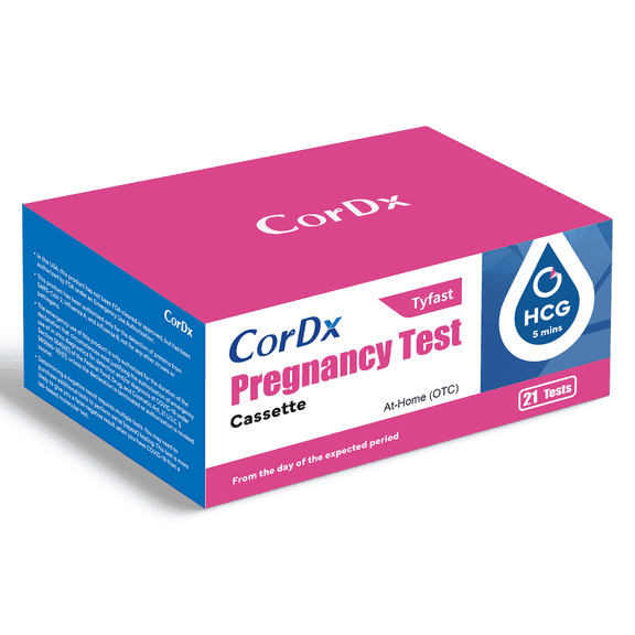 CorDx Early Detection Pregnancy Urine hCG Test Kit for Pregnant Women - 21 Pack