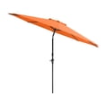 thumbnail image 1 of CorLiving 10 Foot Wind Resistant Patio Umbrella, Outdoor Parasol with Crank Tilt, Round Market Umbrella for Patio, Umbrella with Crank, Tilt Umbrella, Outdoor Umbrella, Orange, 1 of 8
