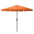 thumbnail image 1 of CorLiving 10ft Large Orange Round, Market Patio umbrella with Side Flaps - Perfect Deck Umbrellas Outside, Table Umbrella for Patio, Standing Patio Table Umbrella, Outdoor Umbrellas for Patio, 1 of 11