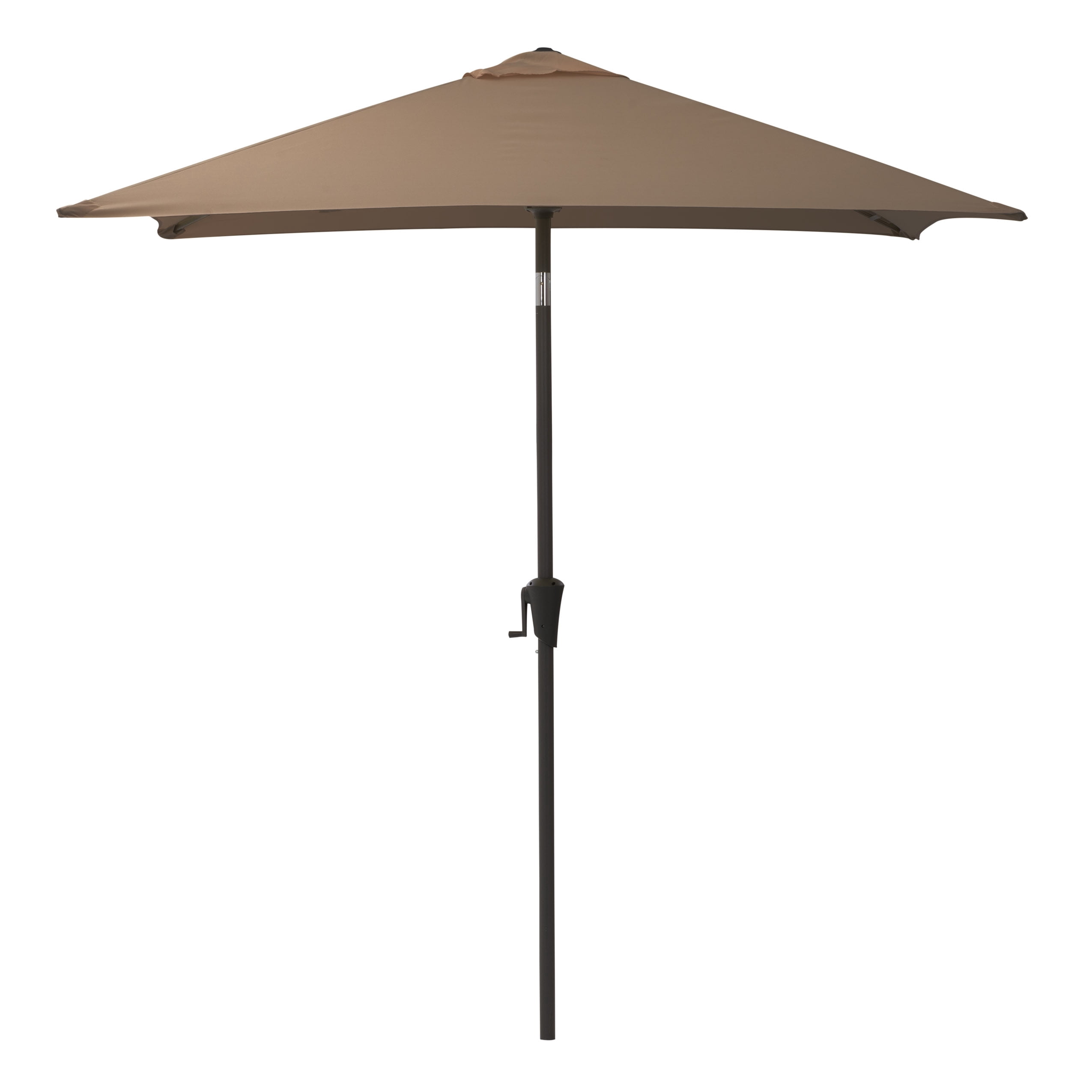 canvas patio umbrella steel pole 11' Twist Market Umbrella, Coal use crank system for raising and lowering the canopy California Umbrella GSCU908302-5413 9' Aluminum