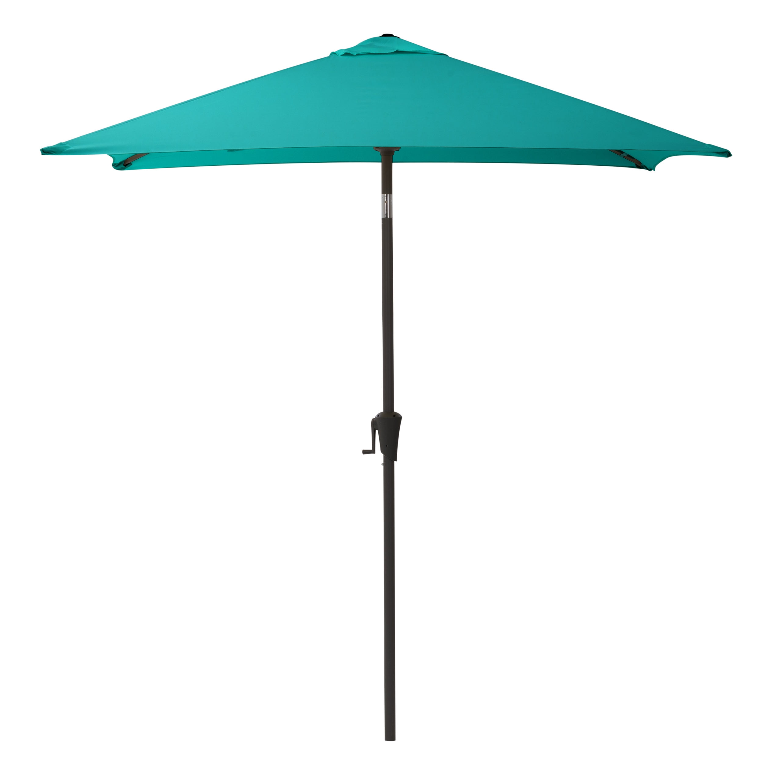 Turquoise Blue 6.5ft Square Steel Frame Patio Umbrella