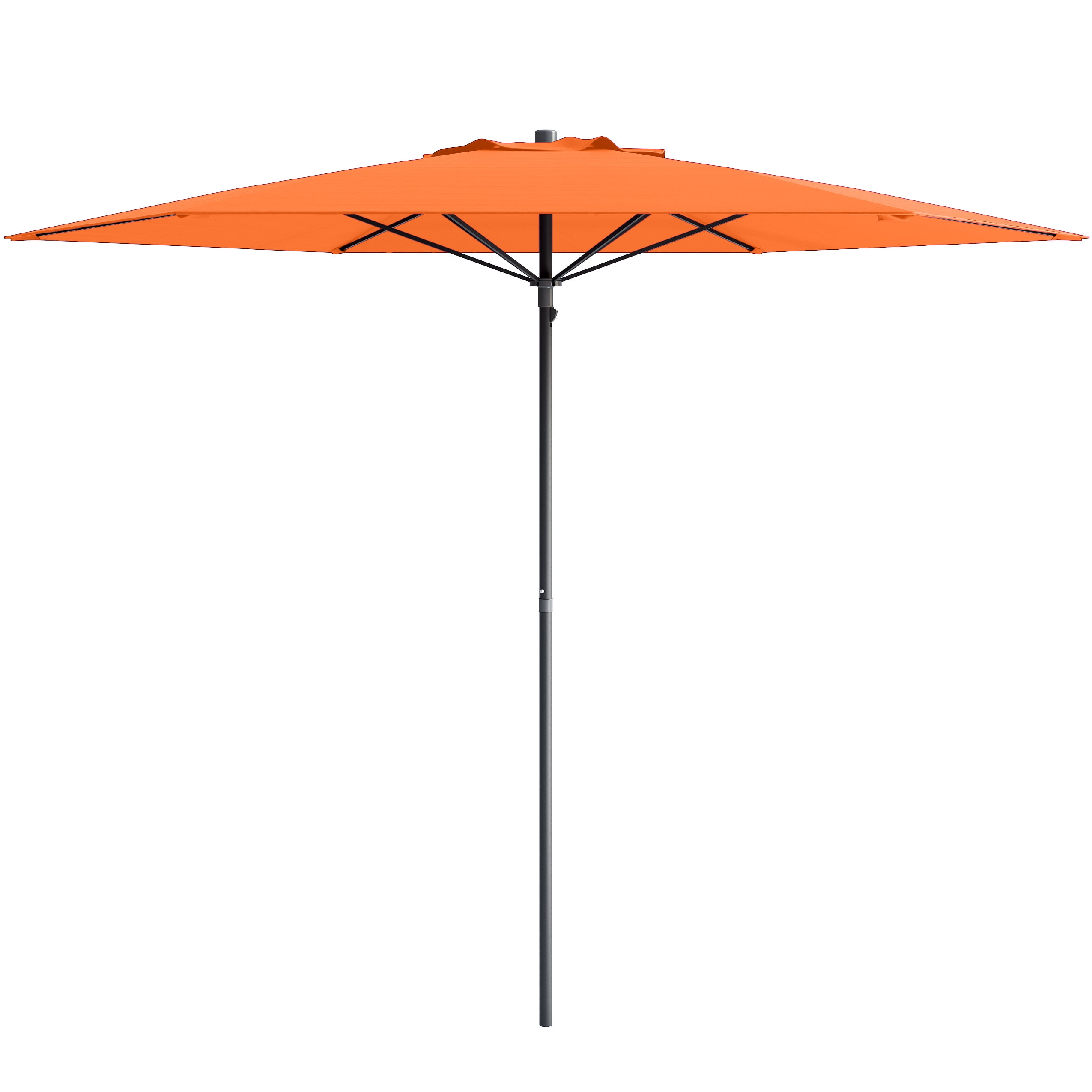 7.5ft Orange UV Resistant Beach and Patio Umbrella