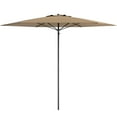 thumbnail image 1 of CorLiving 7.5ft Portable Sandy Brown Fabric Beach Umbrella with Anchor & Bag, 1 of 8