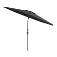thumbnail image 1 of CorLiving 10 Foot Wind Resistant Patio Umbrella, Outdoor Parasol with Crank Tilt, Round Market Umbrella for Patio, Umbrella with Crank, Tilt Umbrella, Outdoor Umbrella, Black, 1 of 8