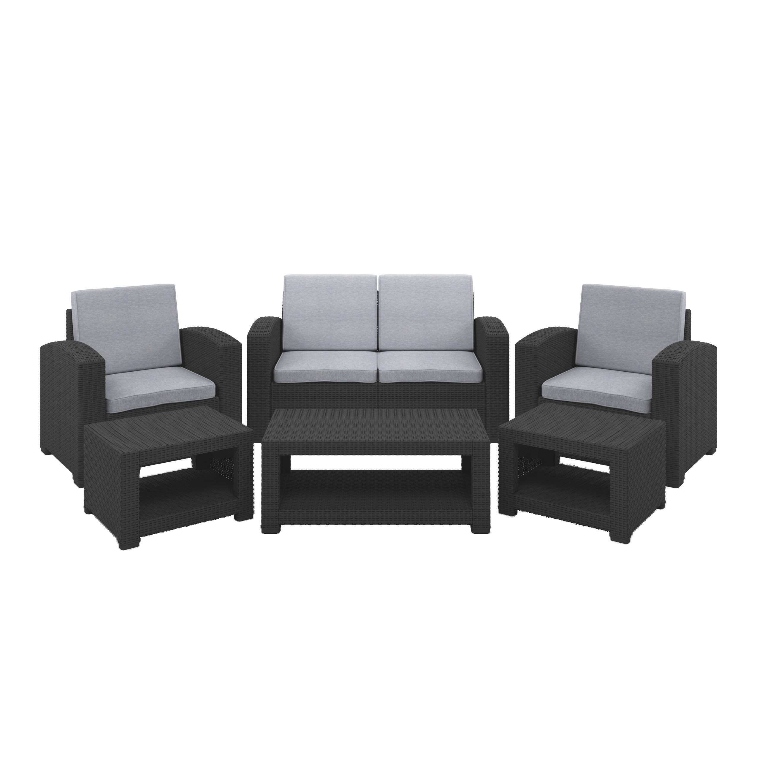 CorLiving All-Weather 6pc Patio Conversation Set - image 1 of 11