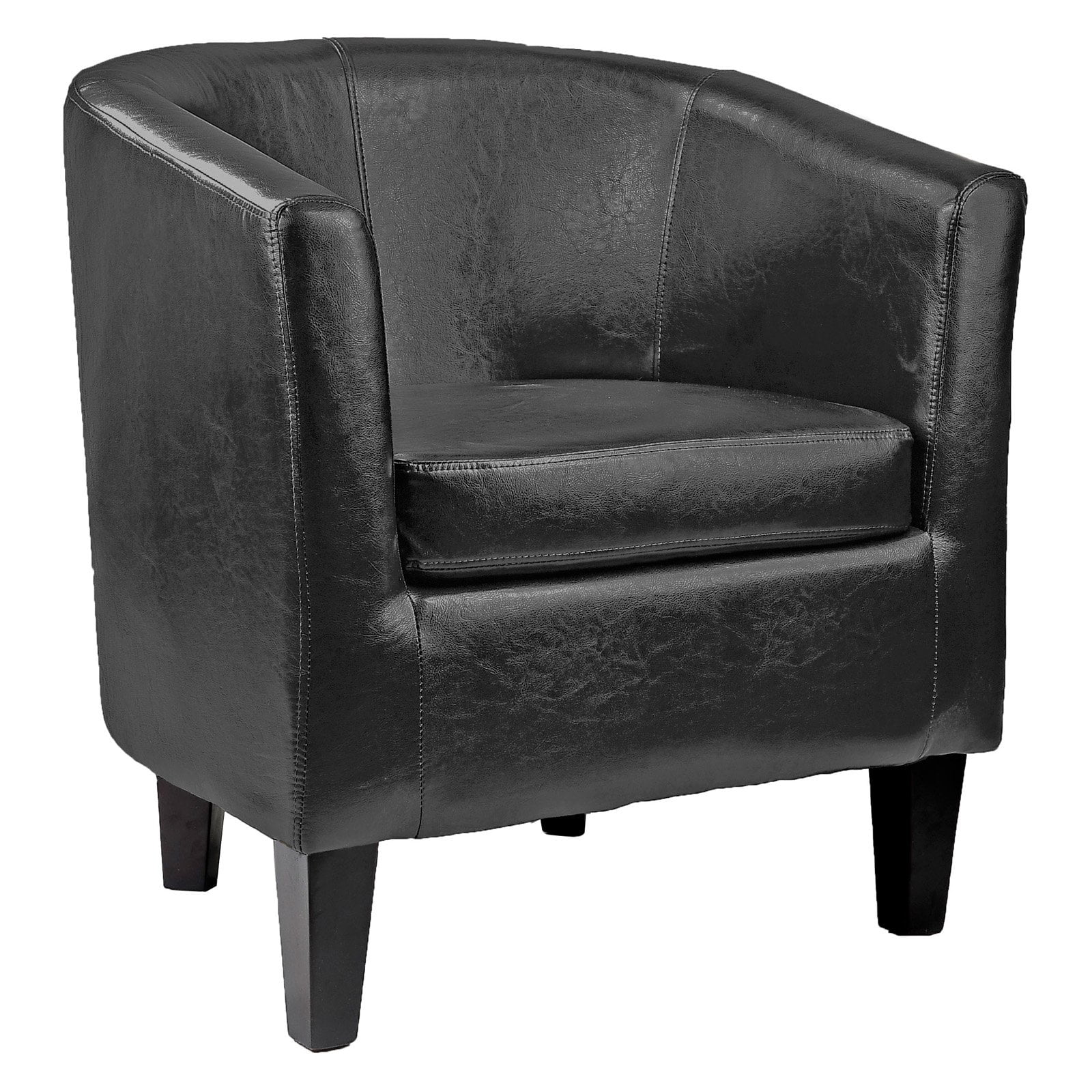 CorLiving Antonio Bonded Leather Tub Chair