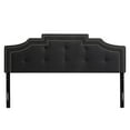 thumbnail image 1 of CorLiving Aspen Crown Silhouette Fabric Arched Panel Headboard, King, 1 of 6
