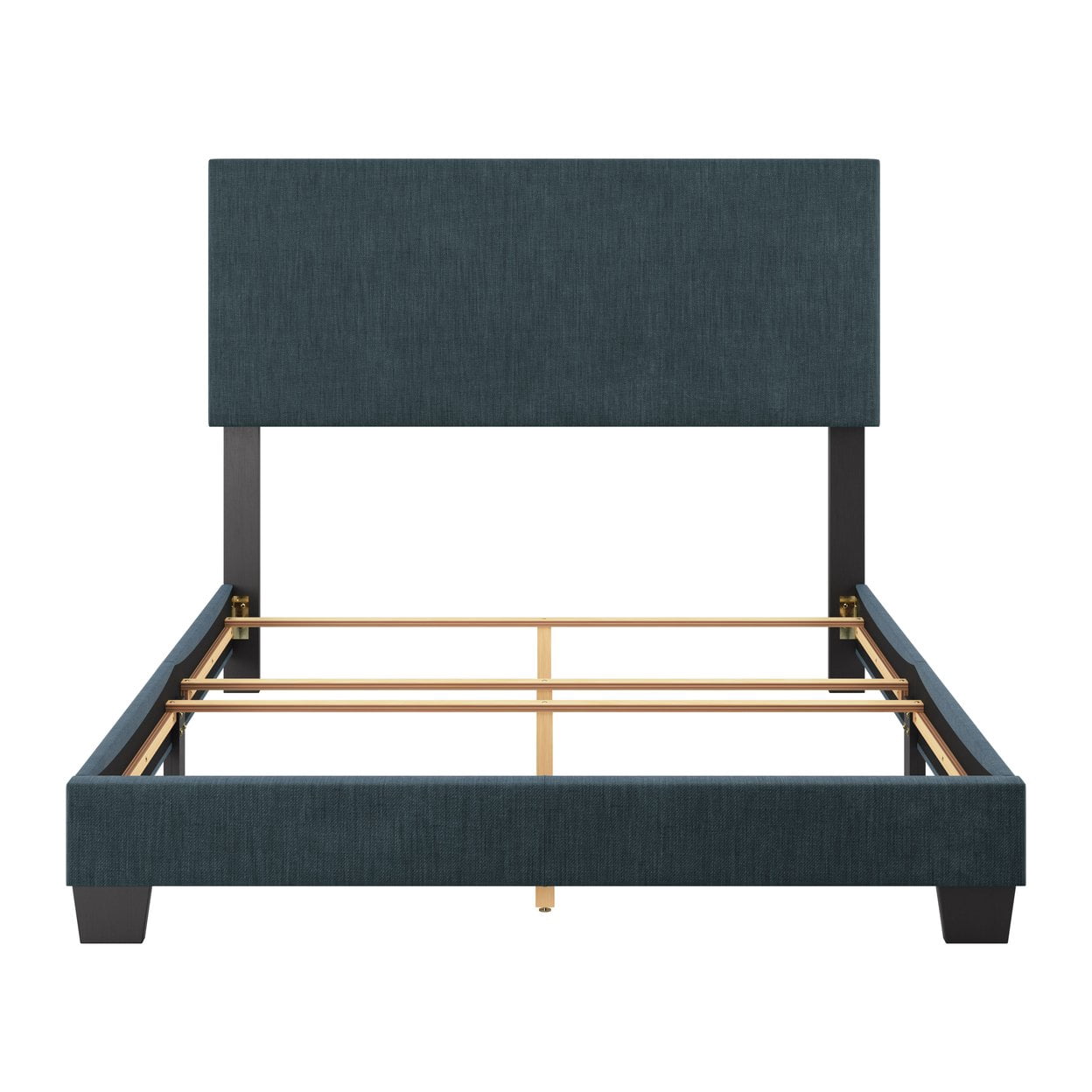 CorLiving Celeste Blue Fabric Upholstered Modern Full Size Bed with ...