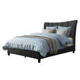 thumbnail image 1 of CorLiving Fabric Vertical Channel-Tufted Double Bed Frame, 1 of 10