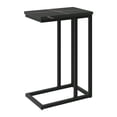 thumbnail image 1 of CorLiving Fort Worth Black Marbled Engineered Wood C-Shaped Narrow Side Table, 1 of 6