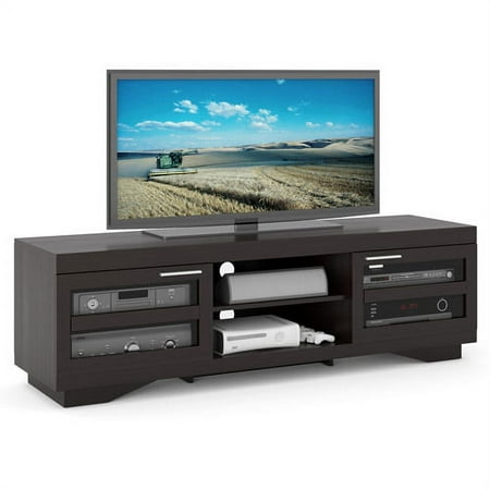CorLiving - Granville Espresso TV Bench, for TVs up to 85" - Espresso