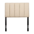 thumbnail image 1 of CorLiving Helena Channel Tufted Cream Velvet Headboard - Twin/Single, 1 of 9