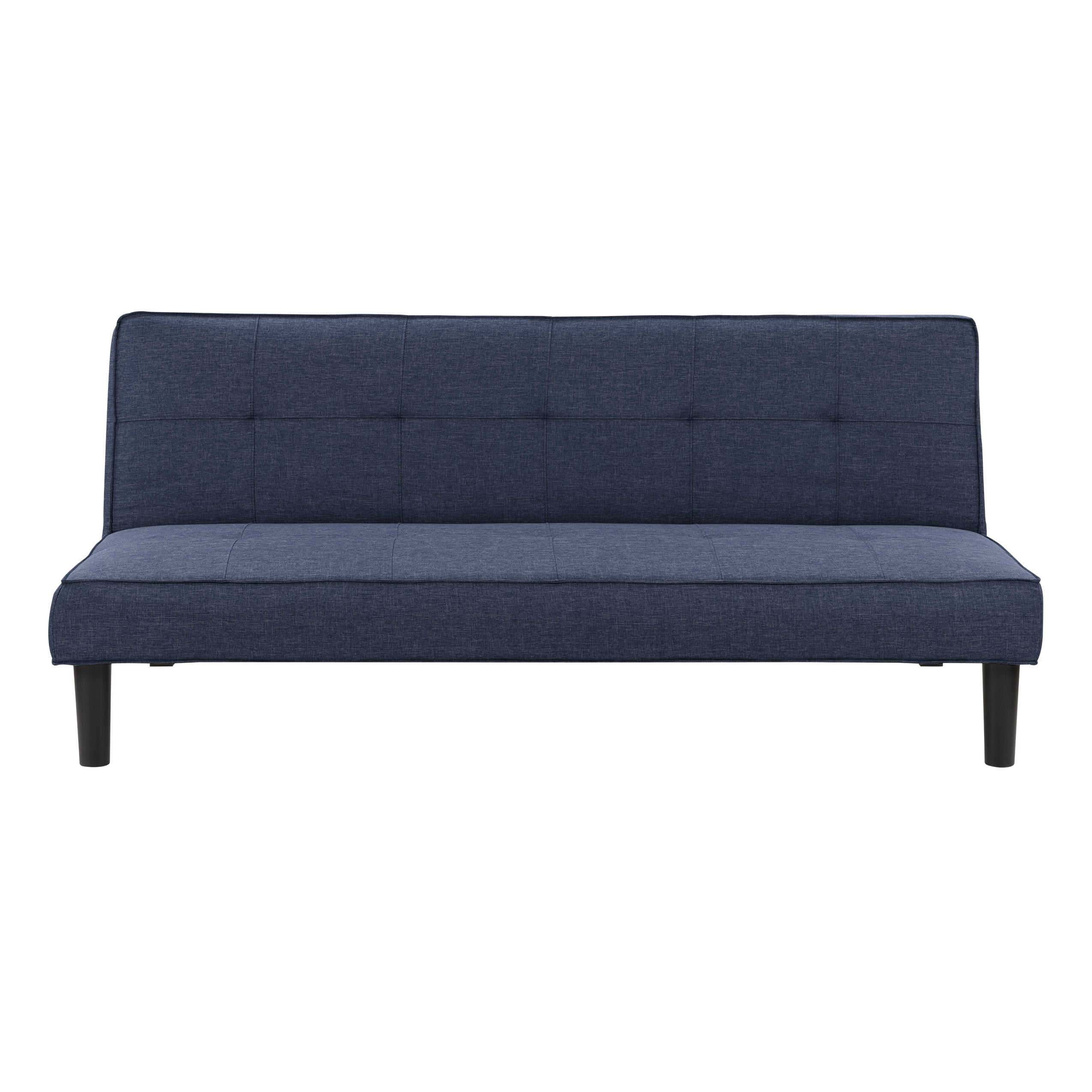 CorLiving LAR904S Convertible Futon Sofa Bed with Aegean Blue
