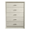 thumbnail image 1 of CorLiving Newport Mid-Century Modern White Engineered Wood 5-Drawer Tall Dresser, 1 of 5