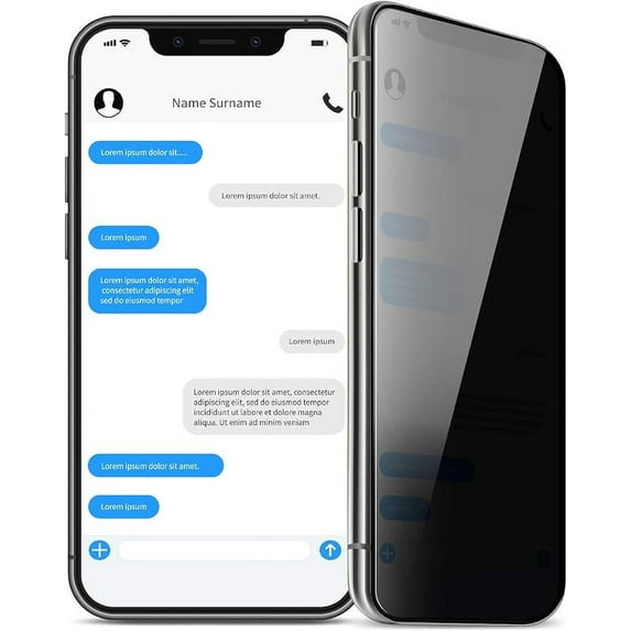 Full-Coverage Tempered Glass Screen Protector for iPhone XR\/11-6.1 Inch, (5.63" x 2.68"), 2-pack