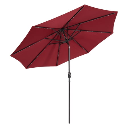 CorLiving 9ft Patio Umbrella with Lights Tilting