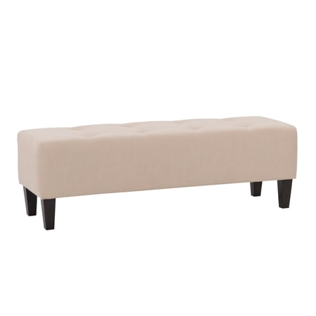 CorLiving Rosewell Fabric Button-Tufted Accent Bench