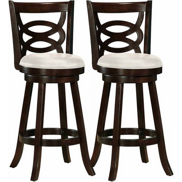 CorLiving Woodgrove Scroll Back Bar Height Barstool with