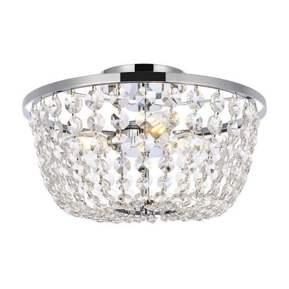 Cora 13 inch flush mount in chrome