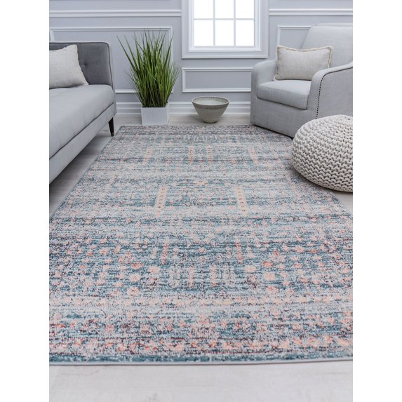 Cora CL90A Dark Harbor Transitional Vintage Navy Area Rug, 2'6" x 4'