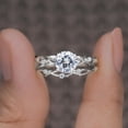 thumbnail image 1 of Cora Jewellery 1.0CT Nature Inspired Twig Moissanite Engagement Ring Set for Women, 14K White Gold, 5.5 US, 1 of 8
