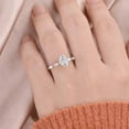 thumbnail image 1 of Cora Jewellery 1.5CT Oval Lab Grown Diamond Engagement Ring For Women, 18K Rose Gold, 1 of 5